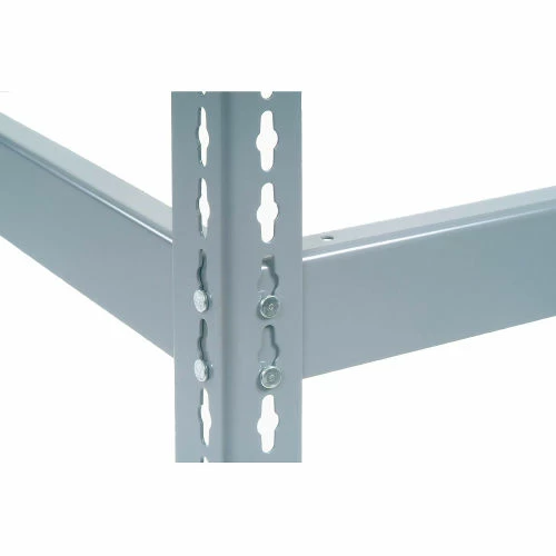 Global Industrial Extra Heavy Duty Shelving 48Wx18Dx96H 6 Shelves 1500 lbs. Cap. Per Shelf GRY 4 Global Industrial Extra Heavy Duty Shelving 48Wx18Dx96H 6 Shelves 1500 lbs. Cap. Per Shelf GRY - Image 4