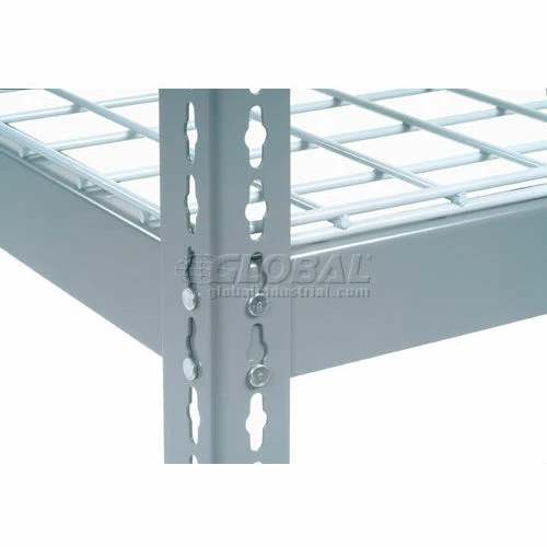 Global Industrial Additional Shelf Level Boltless Wire Deck 48"Wx18"D, 1500 lbs. Capacity, GRY 3 Global Industrial Additional Shelf Level Boltless Wire Deck 48"Wx18"D, 1500 lbs. Capacity, GRY - Image 3