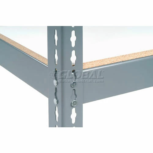 Global Industrial Extra Heavy Duty Shelving 48Wx18Dx96H 7 Shelves 1500 lbs. Cap. Per Shelf GRY 10 Global Industrial Extra Heavy Duty Shelving 48Wx18Dx96H 7 Shelves 1500 lbs. Cap. Per Shelf GRY - Image 10