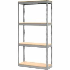 Global Industrial™ Record Storage Rack Without Boxes 42"W x 15"D x 84"H - Gray