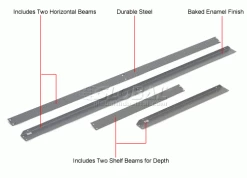 Global Industrial™ High Capacity Wire Deck Shelf 60"W x 48"D - Gray -Shelving Sales Store 160CP22 2wco 7