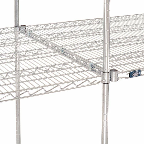 Nexel® Chrome, 4 Tier, Wire Shelving Add-On Unit, 60"W x 36"D x 74"H 2 Nexel® Chrome, 4 Tier, Wire Shelving Add-On Unit, 60"W x 36"D x 74"H - Image 2