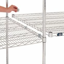 Nexel® Chrome, 4 Tier, Wire Shelving Add-On Unit, 72"W x 36"D x 74"H -Shelving Sales Store 184783 02 1
