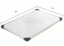 Nexel® S1836SS Stainless Steel Solid Shelf 36"W x 18"D -Shelving Sales Store 186CP1 dim