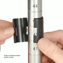 Nexel® Plastic, 4 Tier, Solid Shelving Unit, Poly-Z-Brite® Posts, 48"W x 24"D x 63"H -Shelving Sales Store 188124 3wco 1