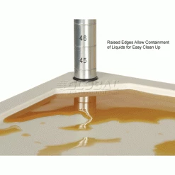 Nexel® Plastic, 4 Tier, Solid Shelving Unit, Poly-Z-Brite® Posts, 48"W x 24"D x 63"H -Shelving Sales Store 188124 5wco 1