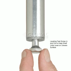 Nexel® Plastic, 4 Tier, Solid Shelving Unit, Poly-Z-Brite® Posts, 48"W x 24"D x 63"H -Shelving Sales Store 188124 6wco 1