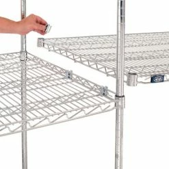 Nexel® Chrome, 4 Tier, Wire Shelving Add-On Unit, 72"W x 30"D x 63"H -Shelving Sales Store 188253 02