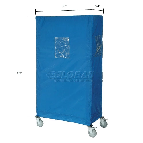 Nexel Nylon Cover, Blue, 36"W x 24"D x 63"H 12 Nexel Nylon Cover, Blue, 36"W x 24"D x 63"H - Image 12