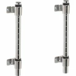 Nexel® Chrome Wall Mount Post & Bracket Kit 14"H