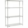 Nexel® ESD, 5 Tier, Wire Shelving Starter Unit, 60"W x 24"D x 86"H