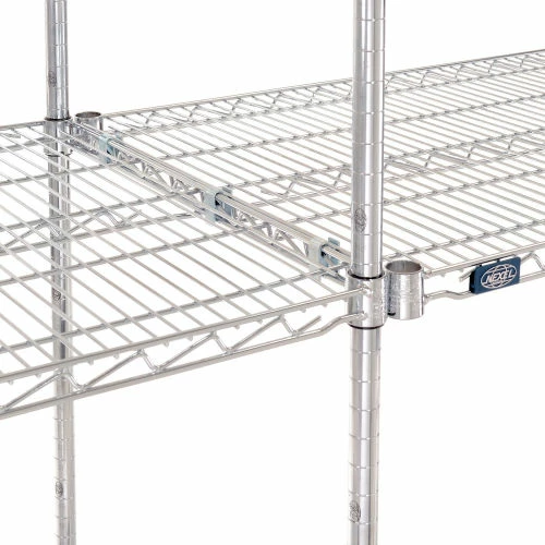 Nexel® Chrome, 4 Tier, Wire Shelving Add-On Unit, 36"W x 24"D x 74"H 2 Nexel® Chrome, 4 Tier, Wire Shelving Add-On Unit, 36"W x 24"D x 74"H - Image 2
