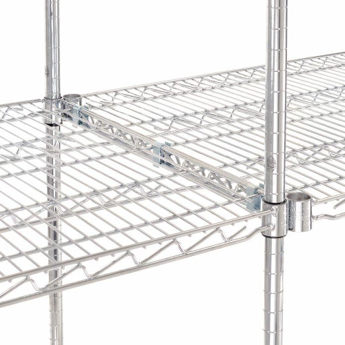 Nexel® Chrome, 4 Tier, Wire Shelving Add-On Unit, 72"W x 24"D x 86"H 2 Nexel® Chrome, 4 Tier, Wire Shelving Add-On Unit, 72"W x 24"D x 86"H - Image 2