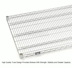Nexel® S3060C Chrome Wire Shelf 60"W x 30"D -Shelving Sales Store 188540 2wco 7