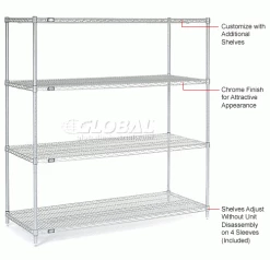 Nexel® S2436C Chrome Wire Shelf 36"W x 24"D -Shelving Sales Store 188556 5wco 23