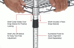 Nexel® AM Snap Sleeves, 18 Per Package -Shelving Sales Store 188558 3wco