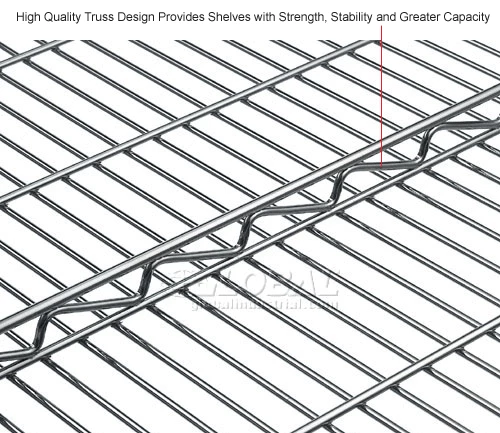 Nexel® S1872C Chrome Wire Shelf 72"W x 18"D 6 Nexel® S1872C Chrome Wire Shelf 72"W x 18"D - Image 6