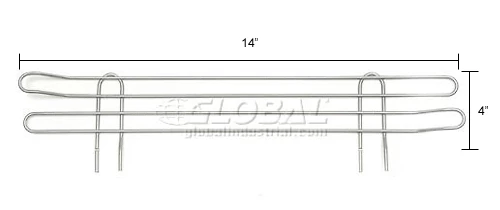 Nexel® Chrome Wire Ledge, 14"W x 4"H 10 Nexel® Chrome Wire Ledge, 14"W x 4"H - Image 10
