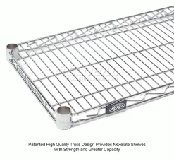 Nexel® S1436Z Poly-Z-Brite® Wire Shelf 36"W x 14"D -Shelving Sales Store 188565Z 2wco 1