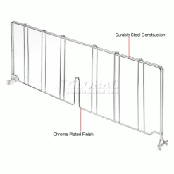 Nexel® Chrome Divider, 18"D x 8"H 7 Nexel® Chrome Divider, 18"D x 8"H -Shelving Sales Store 188596 1wco 1