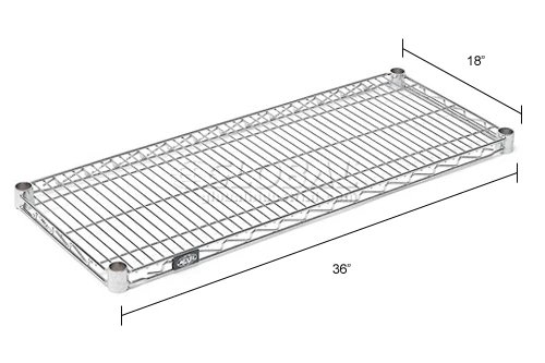 Nexel® S1836S Stainless Steel Wire Shelf 36"W x 18"D 19 Nexel® S1836S Stainless Steel Wire Shelf 36"W x 18"D - Image 19