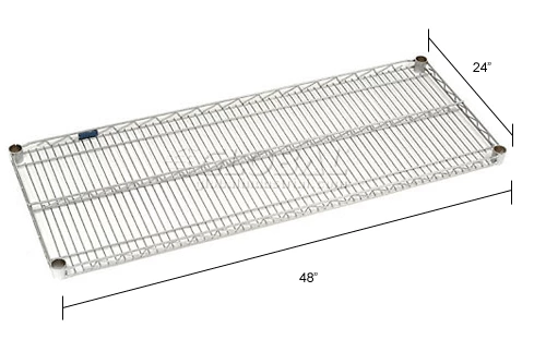 Nexel® S2448S Stainless Steel Wire Shelf 48"W x 24"D 18 Nexel® S2448S Stainless Steel Wire Shelf 48"W x 24"D - Image 18