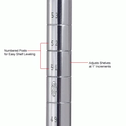 Nexel® Galvanized Steel, 4 Tier, Solid Shelving Starter Unit, 36"Wx18"Dx74"H -Shelving Sales Store 189910 4wco 2