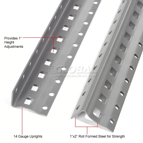 Global Industrial™ Steel Shelving 20 Ga 36"Wx18"Dx97"H Open Clip Style 4 Shelf 18 Global Industrial™ Steel Shelving 20 Ga 36"Wx18"Dx97"H Open Clip Style 4 Shelf - Image 18