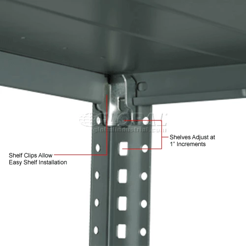 Global Industrial™ Steel Shelving 18 Ga 36"Wx18"Dx73"H Open Clip Style 6 Shelf 20 Global Industrial™ Steel Shelving 18 Ga 36"Wx18"Dx73"H Open Clip Style 6 Shelf - Image 20