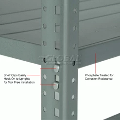 Global Industrial™ Steel Shelving 18 Ga 48"Wx18"Dx73"H Open Clip Style 5 Shelf -Shelving Sales Store 234000A 5wco 55