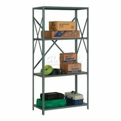 Global Industrial™ Steel Shelving 18 Ga 48"Wx24"Dx73"H Open Clip Style 4 Shelf