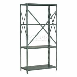 Global Industrial™ Steel Shelving 20 Ga 36"Wx12"Dx73"H Open Clip Style 4 Shelf -Shelving Sales Store 234004A 02 2