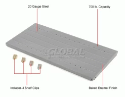 Global Industrial™ Steel Shelf 36x30 With 4 Clips (20 GA) -Shelving Sales Store 234055 1wco