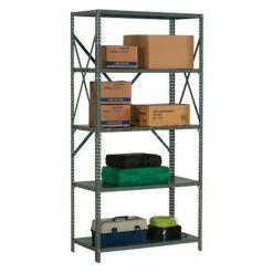 Global Industrial™ Steel Shelving 18 Ga 48"Wx18"Dx73"H Open Clip Style 5 Shelf