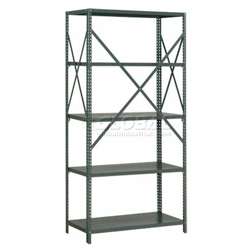 Global Industrial™ Steel Shelving 20 Ga 36"Wx12"Dx73"H Open Clip Style 5 Shelf 3 Global Industrial™ Steel Shelving 20 Ga 36"Wx12"Dx73"H Open Clip Style 5 Shelf - Image 3
