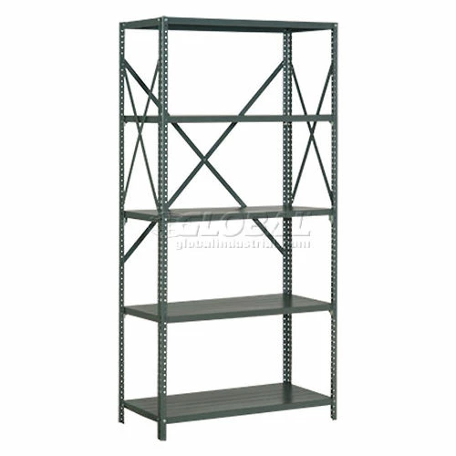 Global Industrial™ Steel Shelving 20 Ga 36"Wx12"Dx73"H Open Clip Style 5 Shelf 2 Global Industrial™ Steel Shelving 20 Ga 36"Wx12"Dx73"H Open Clip Style 5 Shelf - Image 2