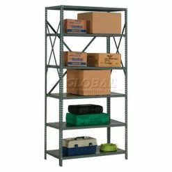 Global Industrial™ Steel Shelving 20 Ga 36"Wx24"Dx73"H Open Clip Style 6 Shelf