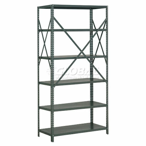 Global Industrial™ Steel Shelving 18 Ga 36"Wx18"Dx73"H Open Clip Style 6 Shelf 3 Global Industrial™ Steel Shelving 18 Ga 36"Wx18"Dx73"H Open Clip Style 6 Shelf - Image 3