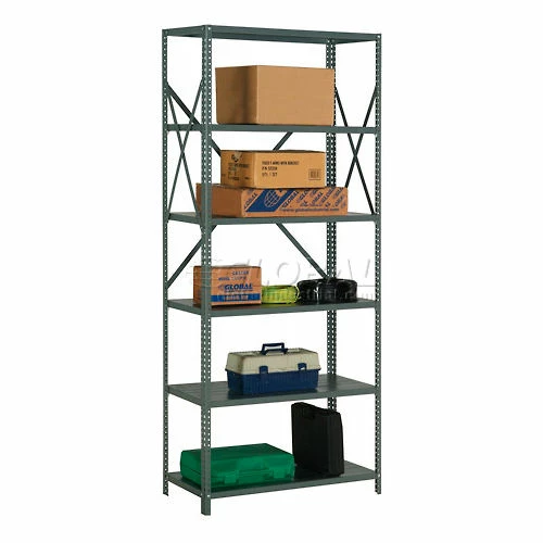 Global Industrial™ Steel Shelving 20 Ga 36"Wx18"Dx85"H Open Clip Style 6 Shelf 1 Global Industrial™ Steel Shelving 20 Ga 36"Wx18"Dx85"H Open Clip Style 6 Shelf