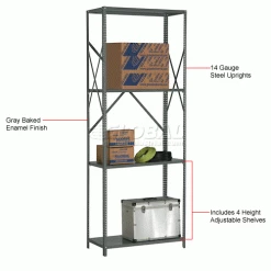 Global Industrial™ Steel Shelving 20 Ga 36"Wx18"Dx97"H Open Clip Style 4 Shelf 39 Global Industrial™ Steel Shelving 20 Ga 36"Wx18"Dx97"H Open Clip Style 4 Shelf -Shelving Sales Store 234363A 1wco 1