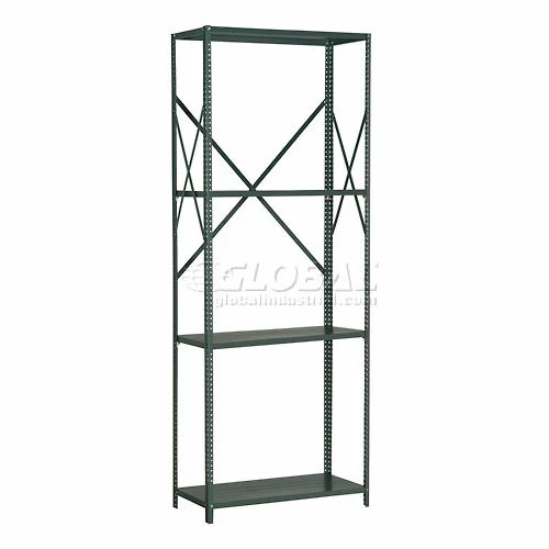 Global Industrial™ Steel Shelving 20 Ga 36"Wx18"Dx97"H Open Clip Style 4 Shelf 2 Global Industrial™ Steel Shelving 20 Ga 36"Wx18"Dx97"H Open Clip Style 4 Shelf - Image 2