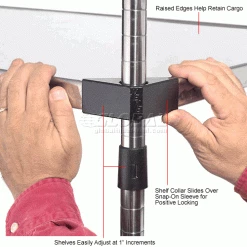 Nexel® S2436SS Stainless Steel Solid Shelf 36"W x 24"D -Shelving Sales Store 235387 3wco 3