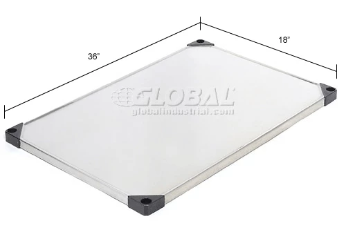 Nexel® S1836SS Stainless Steel Solid Shelf 36"W x 18"D 4 Nexel® S1836SS Stainless Steel Solid Shelf 36"W x 18"D - Image 4