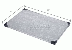 Nexel® S2436SS Stainless Steel Solid Shelf 36"W x 24"D -Shelving Sales Store 235388 dim