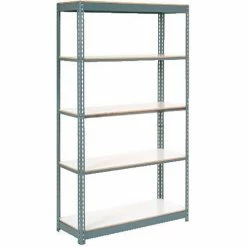 Global Industrial™ Extra Heavy Duty Shelving 48Wx24Dx60H 5 Shelves 1200 lbs. Cap. Per Shelf GRY