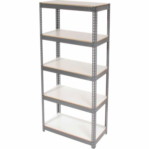 Global Industrial Extra Heavy Duty Shelving 36Wx18Dx84H 5 Shelves 1500 lbs. Cap. Per Shelf GRY 6 Global Industrial Extra Heavy Duty Shelving 36Wx18Dx84H 5 Shelves 1500 lbs. Cap. Per Shelf GRY - Image 6