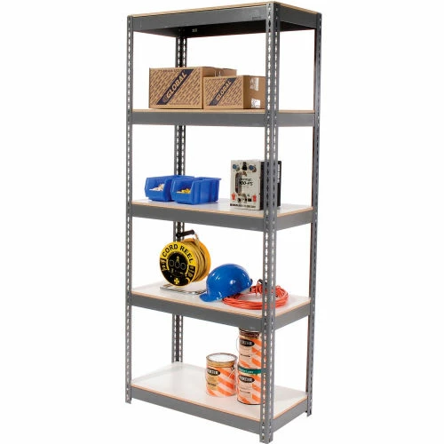 Global Industrial Extra Heavy Duty Shelving 36Wx18Dx84H 5 Shelves 1500 lbs. Cap. Per Shelf GRY 13 Global Industrial Extra Heavy Duty Shelving 36Wx18Dx84H 5 Shelves 1500 lbs. Cap. Per Shelf GRY - Image 13