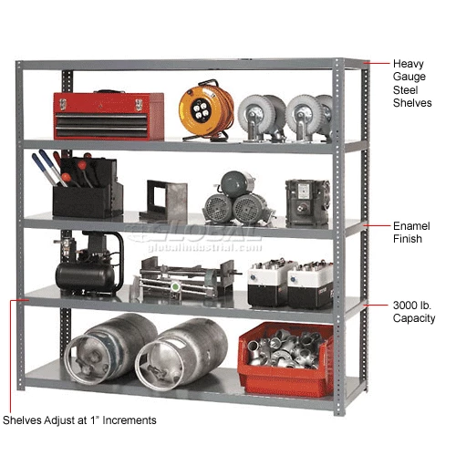 Global Industrial Die Rack Shelf, 48"W x 18"D x 2"H, Gray 9 Global Industrial Die Rack Shelf, 48"W x 18"D x 2"H, Gray - Image 9