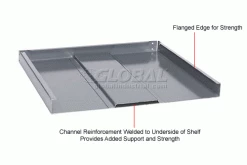 Global Industrial Die Rack Shelf, 48"W x 18"D x 2"H, Gray 21 Global Industrial Die Rack Shelf, 48"W x 18"D x 2"H, Gray -Shelving Sales Store 236662 2wco