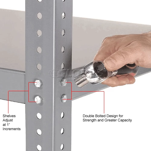 Global Industrial Die Rack Shelf, 48"W x 18"D x 2"H, Gray 11 Global Industrial Die Rack Shelf, 48"W x 18"D x 2"H, Gray - Image 11